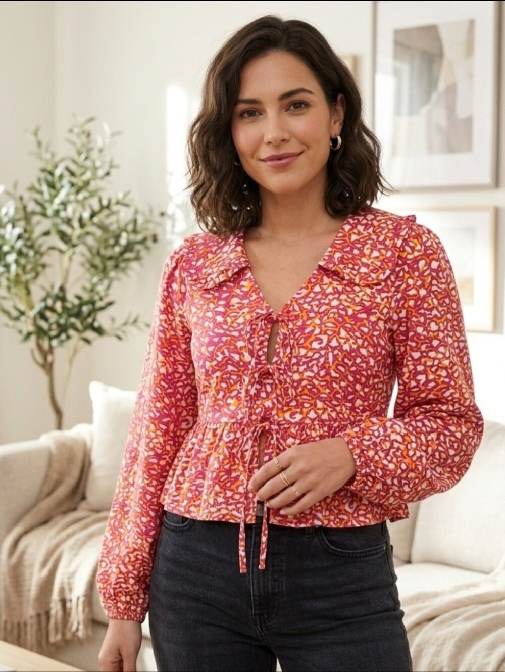Jodifl Animal Print Blouse